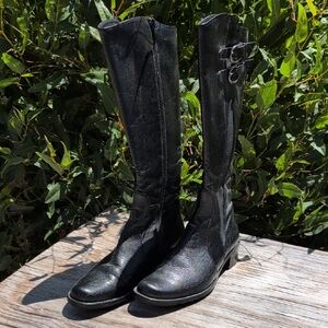 Paul Green Black Knee high Boots